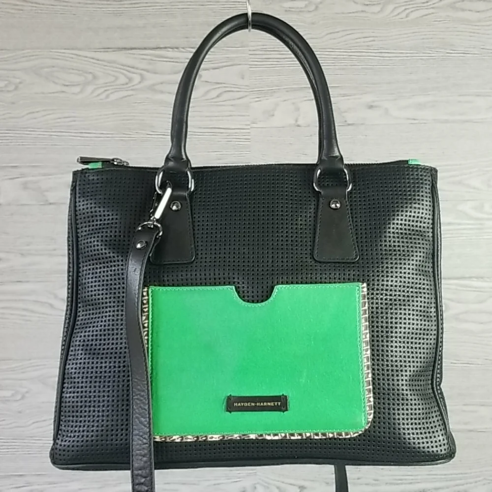 HAYDEN HARNETT // ltd ed ultra-chic 2 piece leather bag & mini clutch - Picture 4 of 16